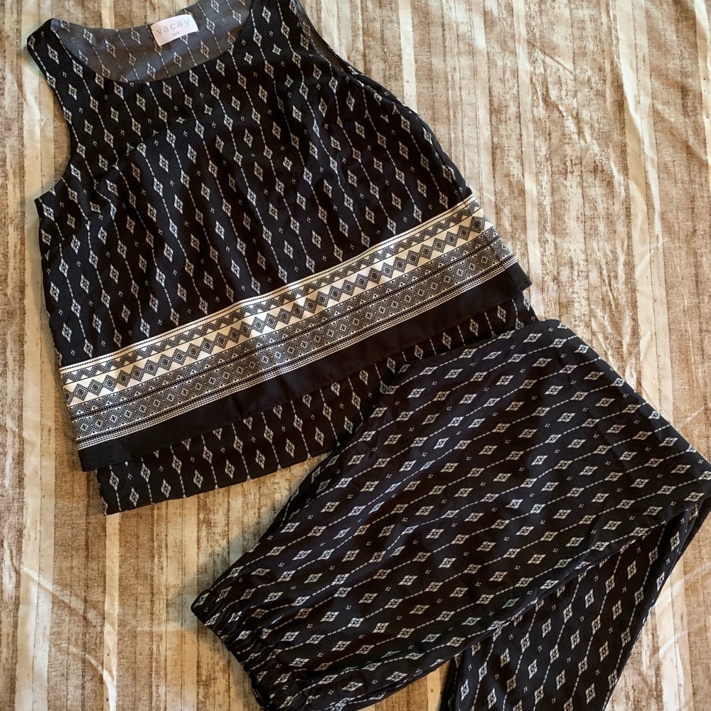 VacayStyle Two Piece Jumpsuit Size Small